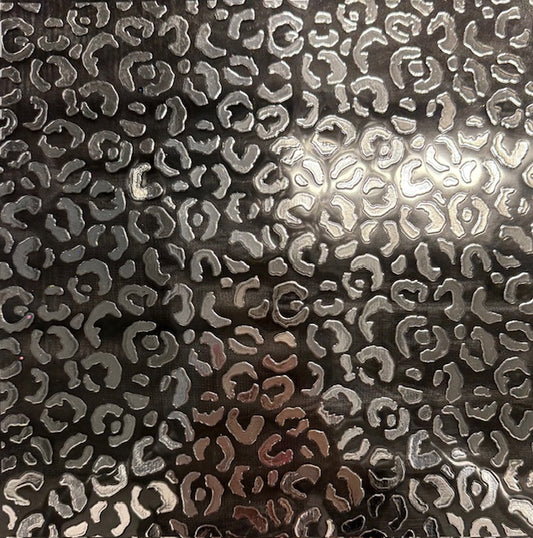 B24. ELEMENT SHEET- Silver Metallic Leopard Print