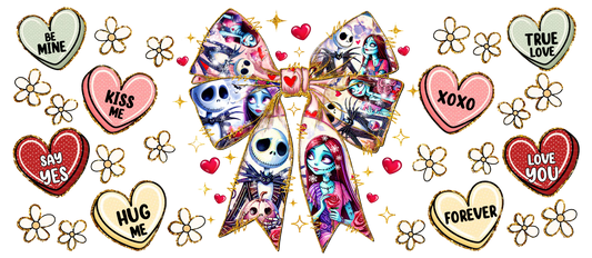 274. Jack and Sally Heart UVDTF