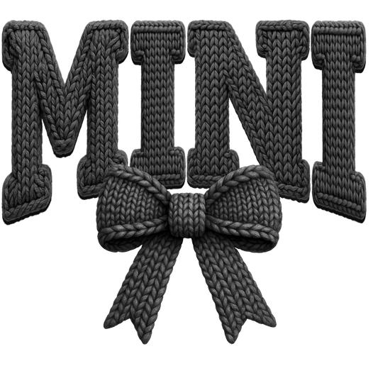 341. Mini Bow Embroidered Decal