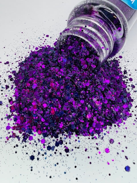 Magic Carpet- Custom Mixed Purple Glitter 4-10