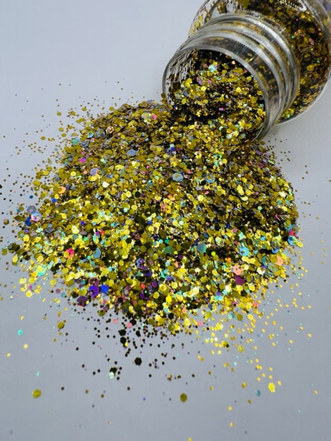 Manifest- Custom Mixed Gold Holographic Glitter 1-3