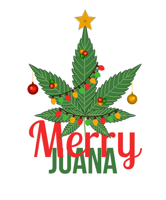 C. Merry Juana 420 Christmas Decal