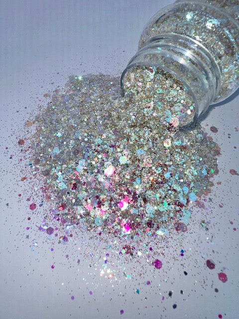 New Found Glory- Custom Mixed Pink Gold Color Shift Glitter 1-2