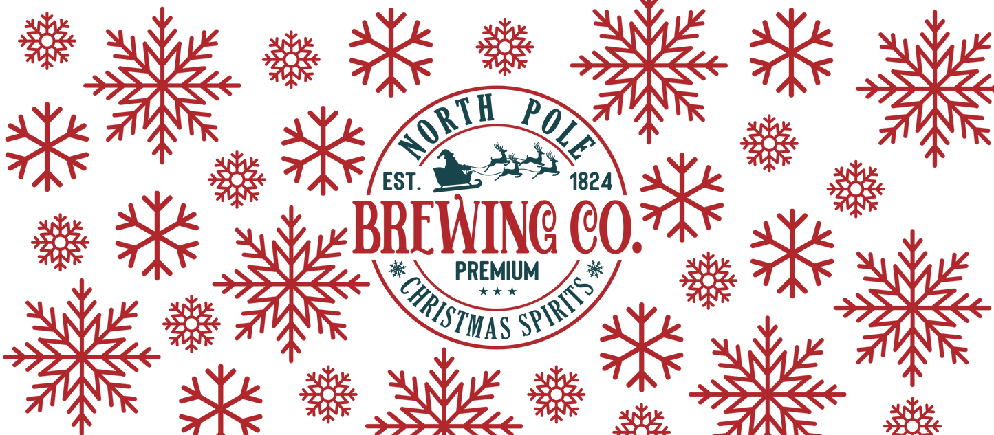EE. North Pole Brewing Snowflake UVDTF