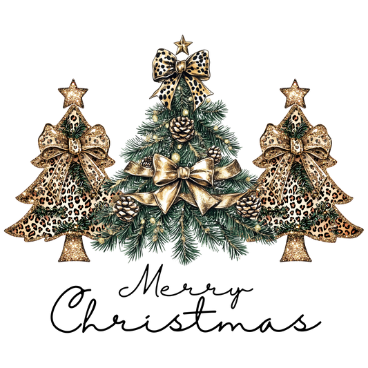 A. Leopard Christmas Decal