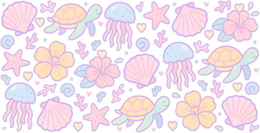479. Pastel Under The Sea UVDTF