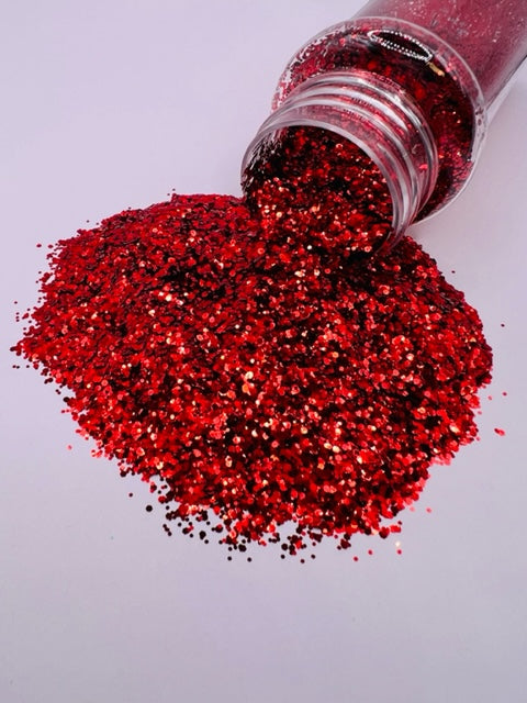 Red Hot Chili Peppers - Mini Chunky Red Glitter 1-2