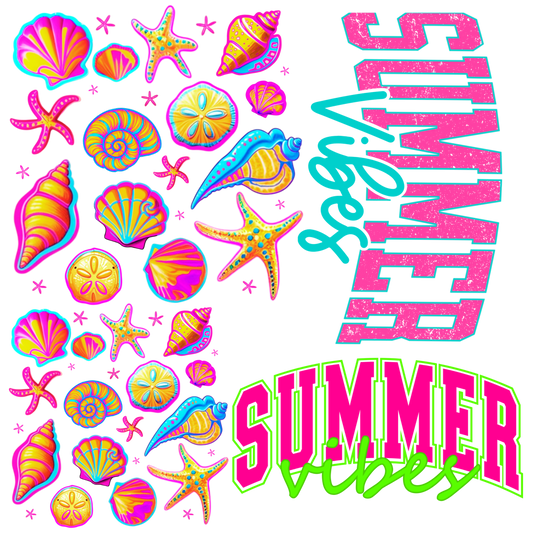 A10. ELEMENT SHEET - Neon Summer Vibes