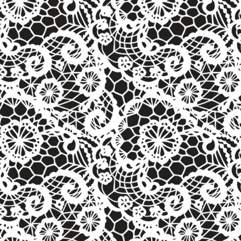 C7. ELEMENT SHEET- Swirly White Lace