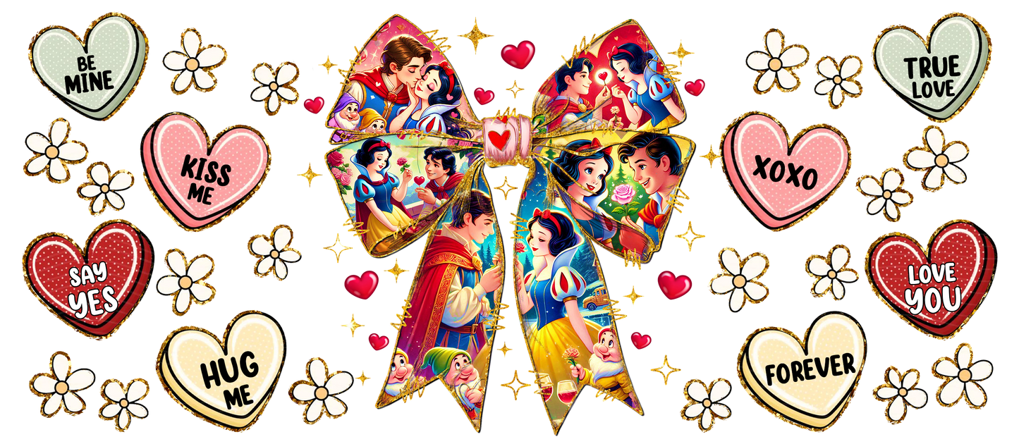 124. Snow White Hearts UVDTF