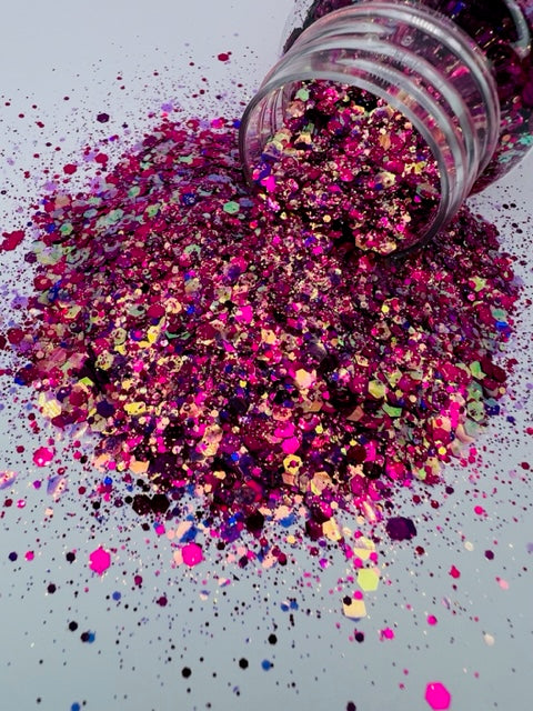 Strawberry Swing- Custom Mixed Color Shift Glitter 1-6