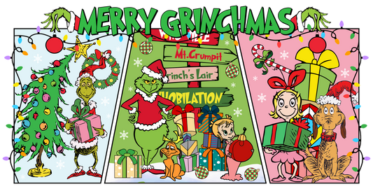 LL. Merry Grinchmas Green Man UVDTF