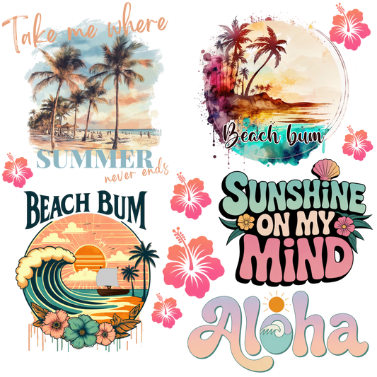 D. ELEMENT SHEET- Retro Beach