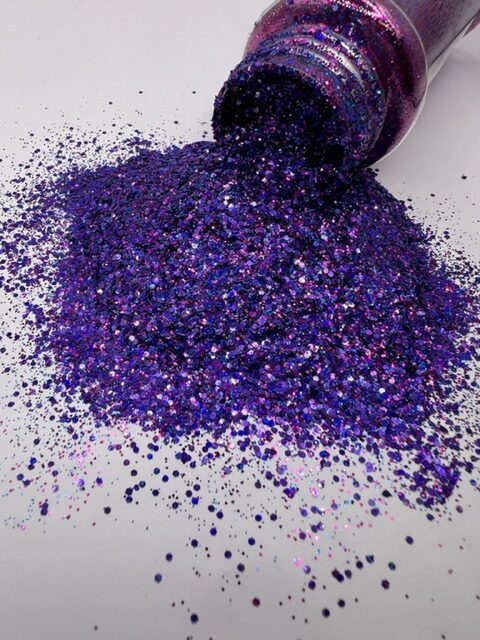 Ursula- Custom Mixed Purple Blue Glitter 1-2