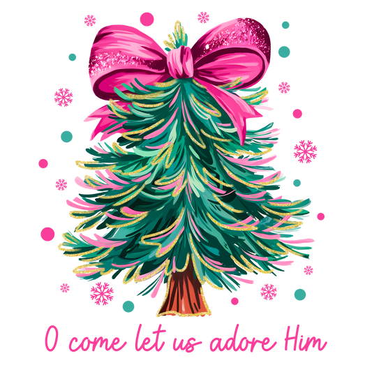 X. Faith Oh Come Let Us Adore Him Decal