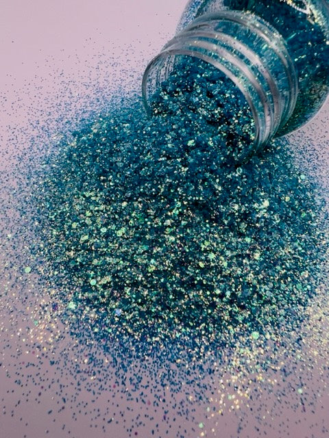 Boss Babe - Custom Mixed Teal Glitter 4-9