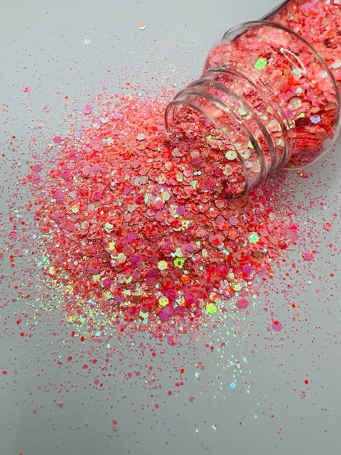 Coral Reef - Color Shift Mixed Coral Speck Glitter 4-10