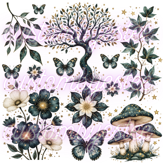 C18. ELEMENT SHEET- Magical Midnight Forest
