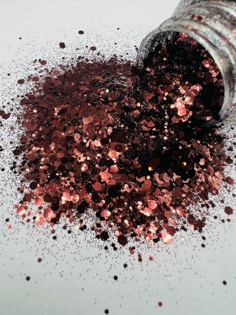 Dark Roast - Brown Mixed Glitter 4-5