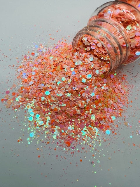 Pelican - Color Shift Orange Speck Mixed Glitter 4-10