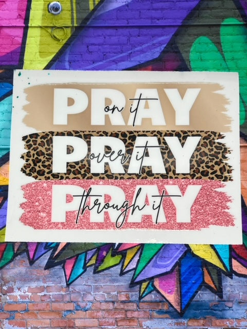 113. Pray Decal