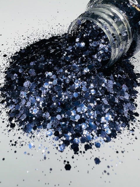 Remi 2- Gun Metal Mixed Glitter 1-3
