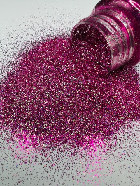 Shawne- Custom Mixed Dark Pink Holographic Glitter 4-8