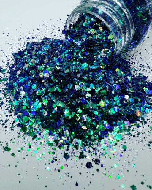 Space Cowboy- Blue Green Color Shift Custom Mixed Glitter 4-4