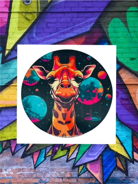 61. Space Giraffe Decal