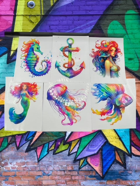44. Under The Sea Rainbow Decal Bundle