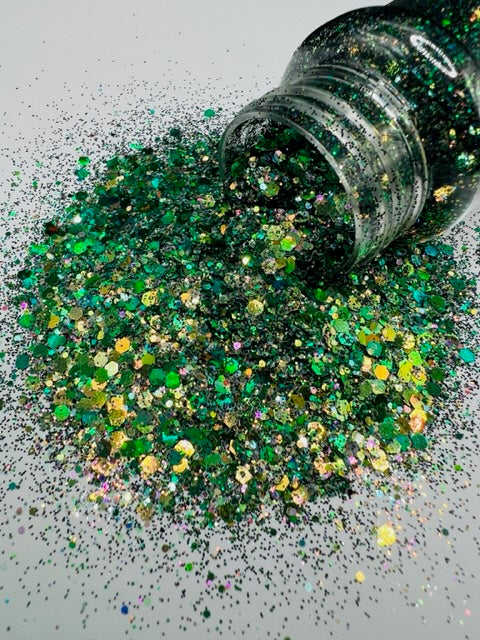 Witchcraft- Green Custom Mixed Color Shift Glitter 2-4