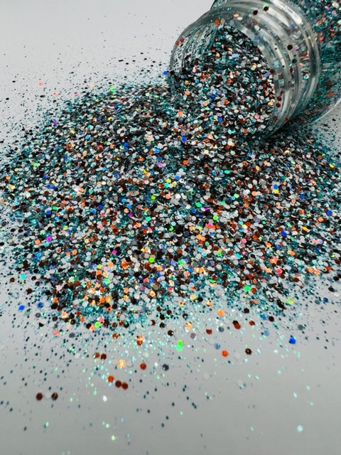 Yee-Haw- Teal Copper Holographic Custom Mixed Glitter 2-2